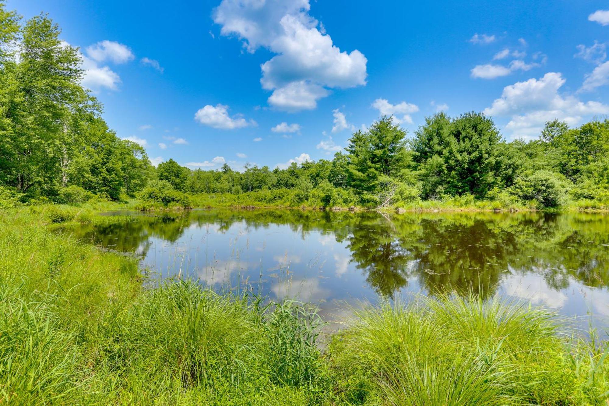 Secluded Poconos Cabin With Fire Pit On 75 Acres! อีสต์สเตราด์สเบิร์ก ภายนอก รูปภาพ